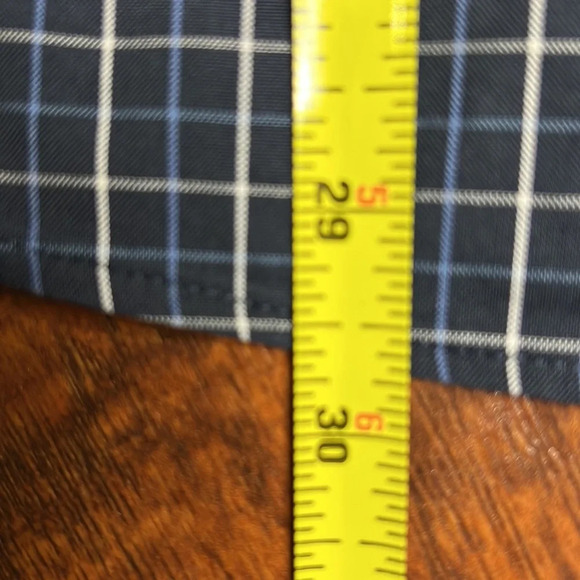 Eddie Bauer Men's Wrinkle Free Blue Plaid Button Down Classic Casual Shirt - Picture 5 of 7